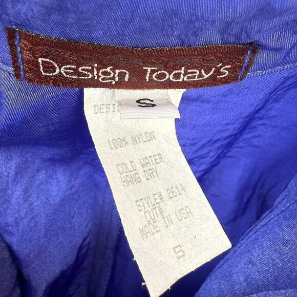 90's purple extravagant  evening fitted blouse blazer with unique double collar - Picture 7 of 16